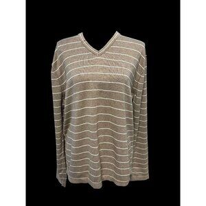 BANANA REPUBLIC MEN LONG SLEEVE SWEATER COTTON WORKATTIRE PREP LG